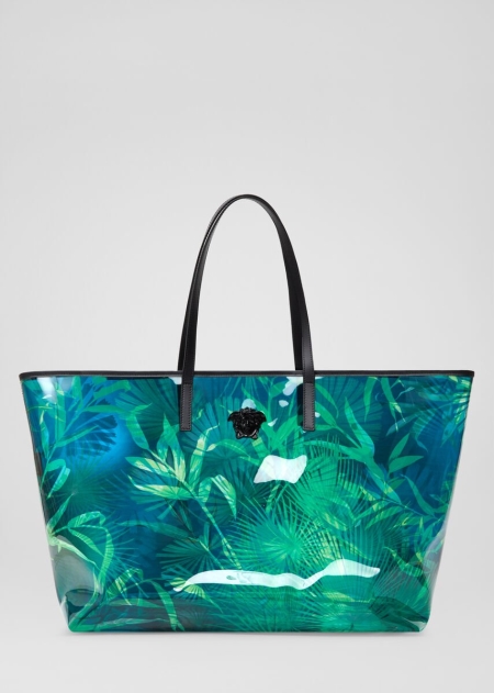 Versace Jungle Print Tote Väska Dam - 726518AQU